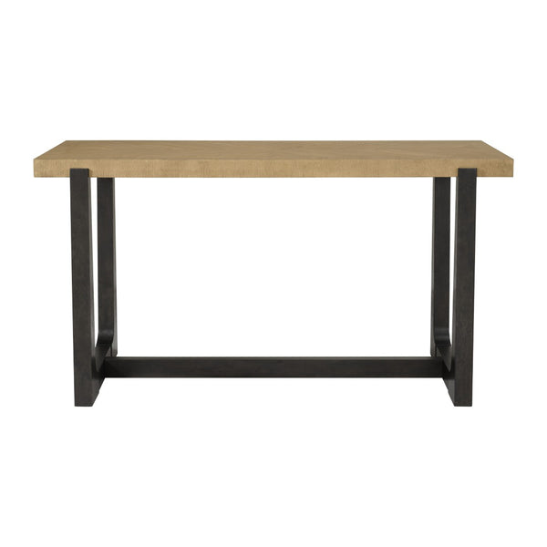 English Elm Wallace & Bay - Caramel Bar Height Table - Rustic Charm With Modern Lines, Perfect For Dining & Entertaining Spaces B361P406177-GIGA