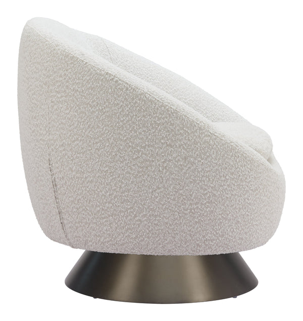 Zuo Modern Modan Swivel Chair In Misty Gray - Chic Modern Design, Durable Materials For Stylish Home Decor Gray 100% Polyester,Plywood,Steel 110437-zuo-modern