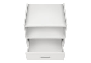 English Elm Accent Side Table Rustic Grey Laminate Compact Storage Cabinet Transitional Bedroom White B2710P461711