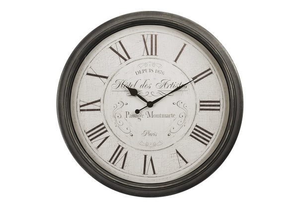 English Elm Clocks, 30" Round Oversized Wall Clock In Brown - Timeless Design With Quiet Quartz Movement B2710P287069