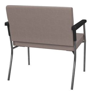 OSP Home Furnishings Bariatric Big and Tall Guest Chair with Reinforced Steel Frame for Medical Waiting Rooms Metal BC9603-K006
