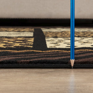 English Elm Tribes Bold Animal Print Area Rug 7 Ft. 10 In. X 10 Ft. 3 In. - Durable, Stain-Resistant, Kid-Friendly! B186P316760-GIGA