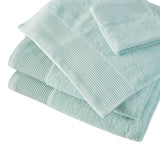 Beautyrest Nuage Glam/Luxury Cotton Tencel Blend Antimicrobial 6 Piece Towel Set BR73-3754 Seafoam