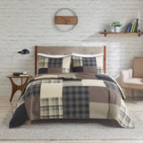 Woolrich Winter Hills Lodge/Cabin Oversized Cotton Quilt Set WR14-1729 Tan