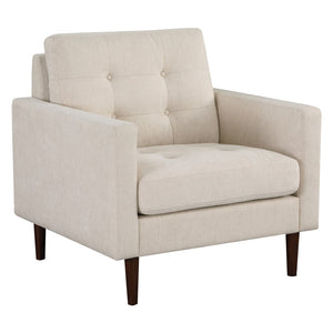 OSP Home Furnishings Grayburn Mid-Century Chair Cream