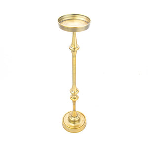English Elm 26in. Steel Martini Side Tables Powder Coated Matte Patio Lounge Accent Set of 2 Antique Brass B2751P436403