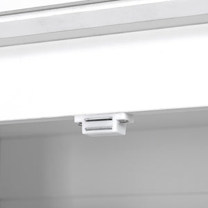 English Elm K&K 71" Tall Farmhouse Pantry Cabinet with Groove Edges, 3 Pull-Out Organizers, 6 Door Shelves White N707P256507W