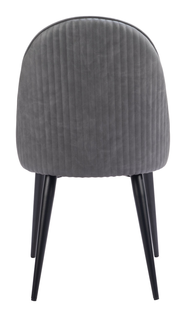 Silloth Armless Dining Chair - Set of 2 Gray 110118 Zuo Modern