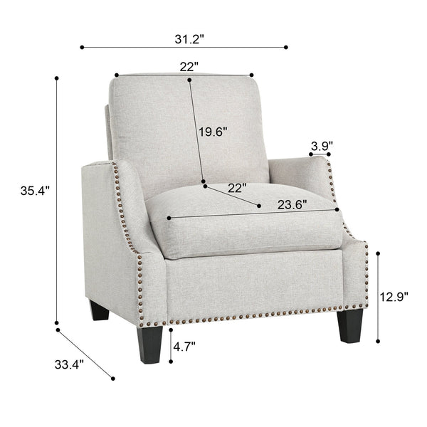 English Elm 3 Piece Living Room Sofa Sets - Modern Sectional Couch, Loveseat & Accent Chair For Cozy Spaces W680S00085