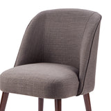 Madison Park Bexley Modern/Contemporary Rounded Back Dining Chair FPF18-0404 Charcoal