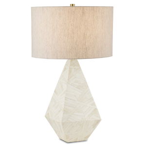 Elysium White Table Lamp