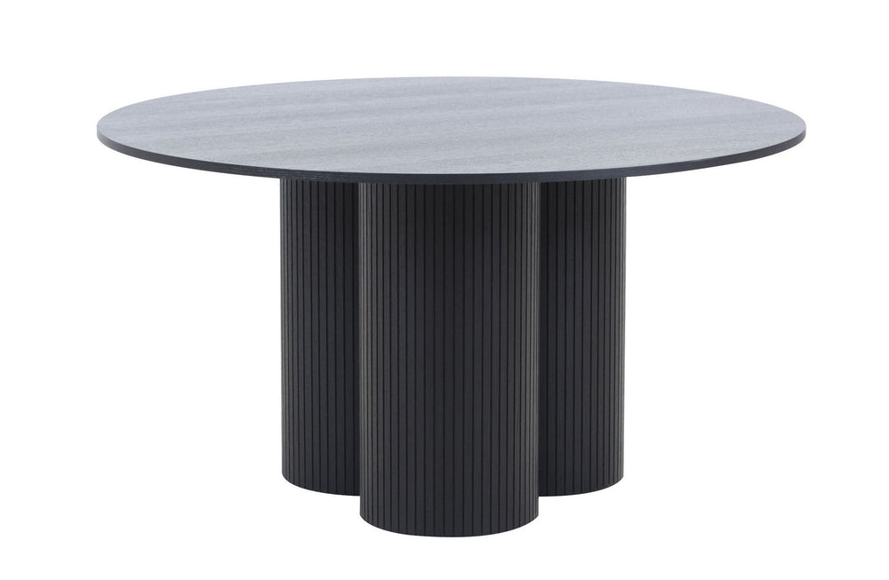 VIG Furniture Modrest Depew - Mid-Century Modern Black Oak Round Dining Table VGDWJ3646-1-BLK