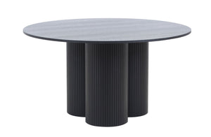 VIG Furniture Modrest Depew - Mid-Century Modern Black Oak Round Dining Table VGDWJ3646-1-BLK