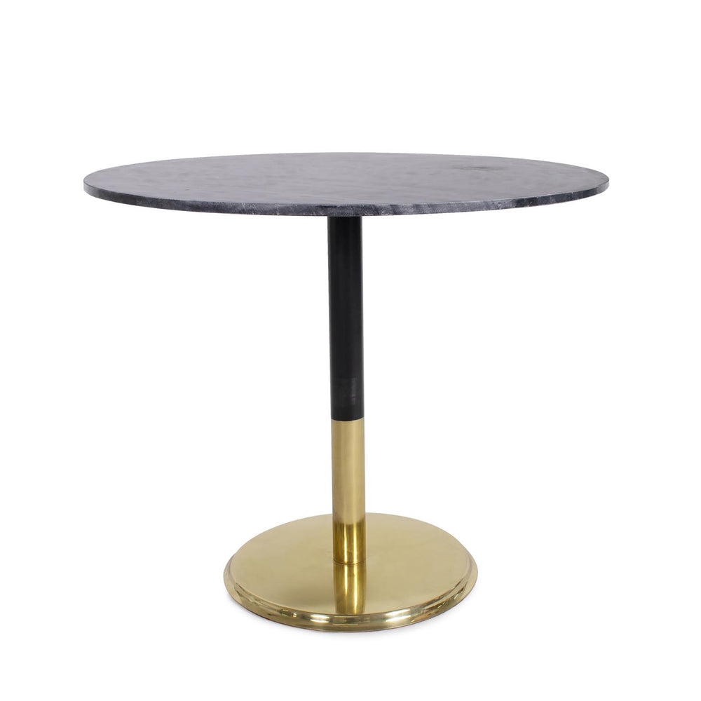 Howard Elliott Micca Bistro Table With Elegant Marble Top And Striking Base For Timeless Beauty In Any Space Black Metal,Marble 81034-howard-elliott