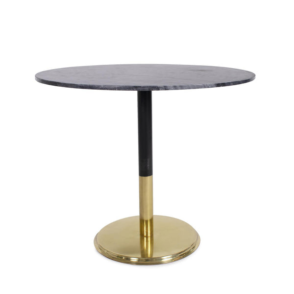 Howard Elliott Micca Bistro Table With Elegant Marble Top And Striking Base For Timeless Beauty In Any Space Black Metal,Marble 81034-howard-elliott