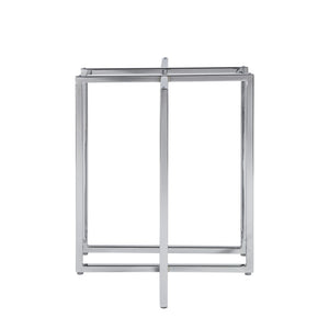 Eurostyle Legend Dining Table Base - Versatile Twin Pack For Contemporary Spaces With Adjustable Feet Stability Chrome Chrome Steel 81040chrm