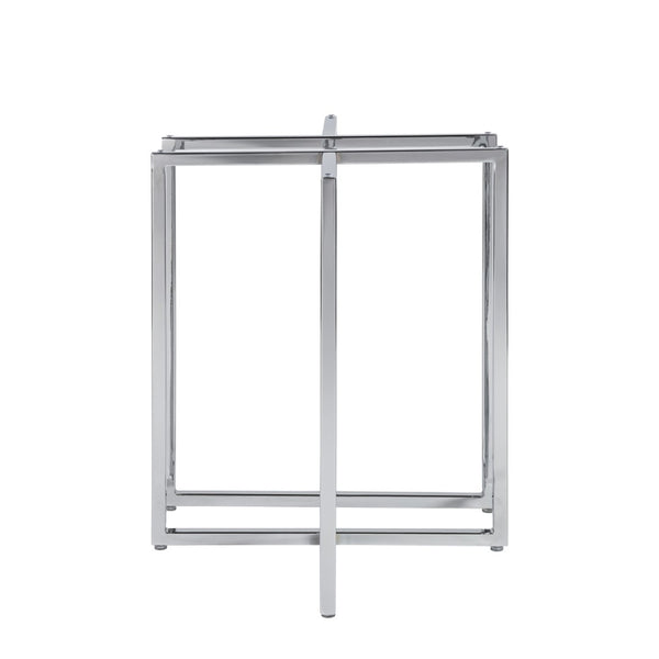 Eurostyle Legend Dining Table Base - Versatile Twin Pack For Contemporary Spaces With Adjustable Feet Stability Chrome Chrome Steel 81040chrm