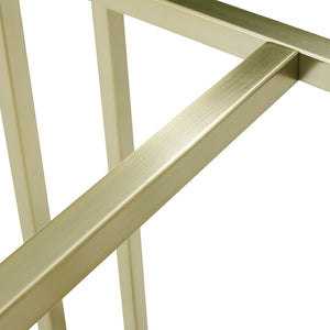 Eurostyle Legend Dining Table Base - Versatile Twin Pack For Contemporary Spaces With Adjustable Feet Stability Matte Brushed Gold Steel 81049mbg