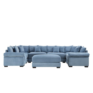 English Elm Oversized Modular Sectional Couch - Cloud-Like Comfort, Ergonomic Design, Soft Corduroy, Versatile Layout W714S01362-GIGA
