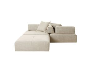 VIG Furniture Divani Casa Mondo - Modern Modular Beige Fabric Armless Seat VGOD-ZW-22033-BGE