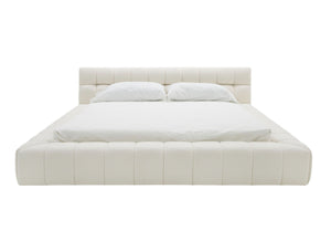 VIG Furniture Divani Casa Tyree - Modern Tufted Off-White Fabric Bed VGOD-DY-22116-BED