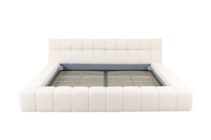 VIG Furniture Divani Casa Tyree - Modern Tufted Off-White Fabric Bed VGOD-DY-22116-BED