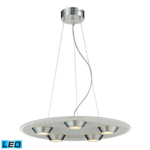 Brentford 22'' Wide 5-Light Pendant - Chrome 81063/5 Elk Lighting