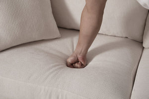 English Elm Sleeper Sofa Bed – Modern Linen Pull-Out Couch, 2-3 Seater With Memory Foam, Perfect For Small Spaces! W3696S00003-GIGA