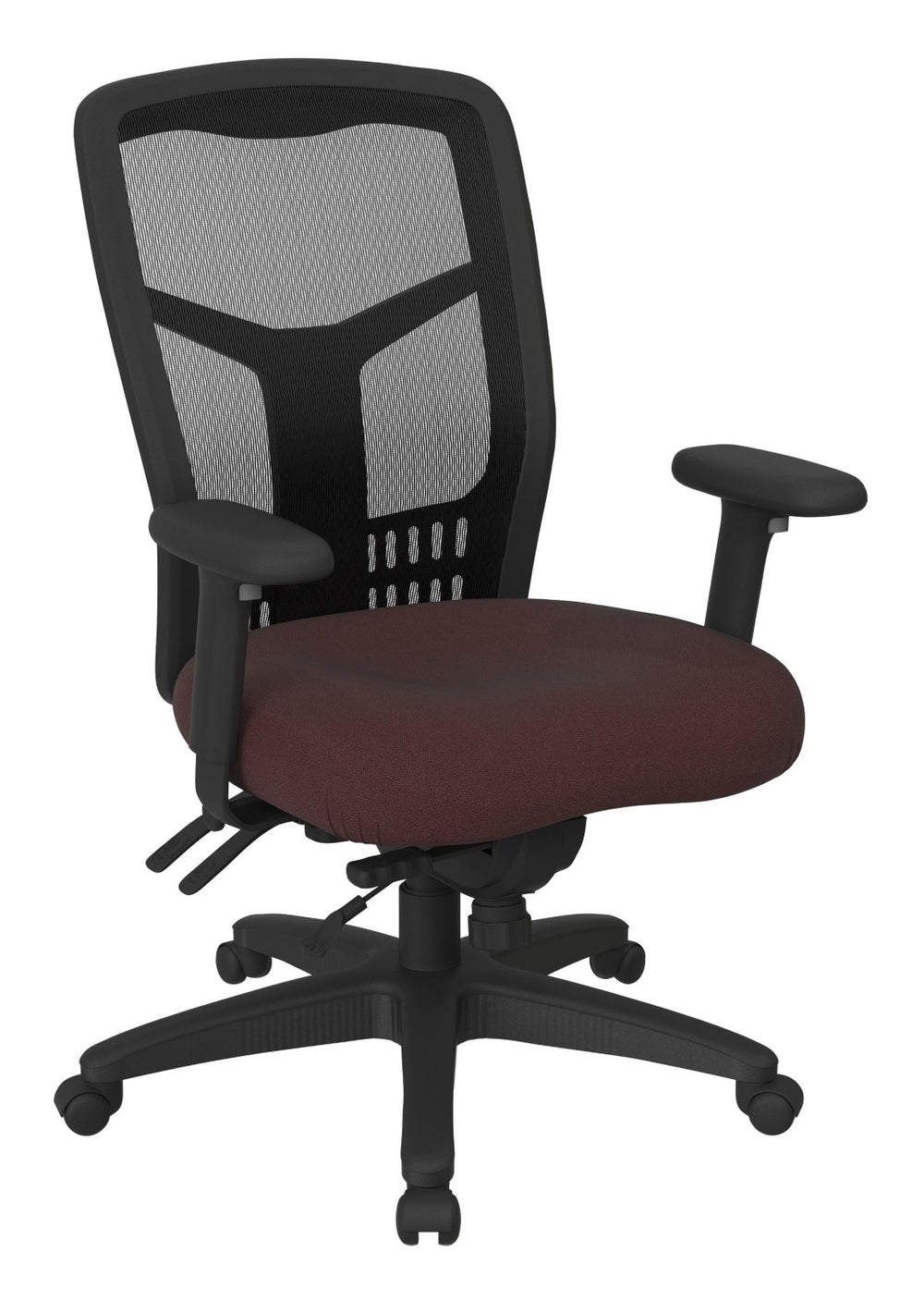OSP Home Furnishings Progrid® High Back Mesh Office Chair with Lumbar Support and Ergonomic Seat Adjustments 92892-227