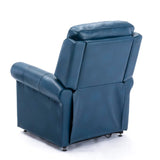 Comfort Pointe Langdon Navy Blue Leather Gel Lift Chair with Massage Navy Blue