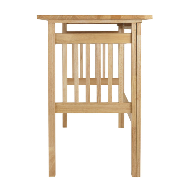 Winsome Wood Mission Foldable Computer Desk - Compact Natural Wood Design For Small Spaces & Home Office Use Natural Solid Wood 81140-winsome-wood