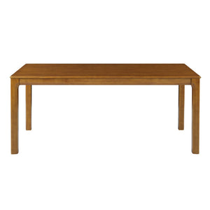 English Elm Solid Rubberwood Dining Table Thick Slab Top Seats 8 Modern Farmhouse Kitchen Walnut N768P427476W