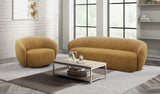 VIG Furniture Divani Casa Norris - Modern Mustard Fabric Sofa VGKK-KF.2823-SOFA-MUS