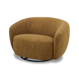 VIG Furniture Divani Casa Norris - Modern Mustard Fabric Swivel Accent Chair VGKK-KF.2823-CHR-MUS