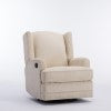 Comfort Pointe Serelda Beige Wingback Swivel Glider Recliner Beige