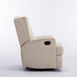 Comfort Pointe Serelda Beige Wingback Swivel Glider Recliner Beige