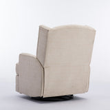 Comfort Pointe Serelda Beige Wingback Swivel Glider Recliner Beige