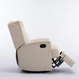 Comfort Pointe Serelda Beige Wingback Swivel Glider Recliner Beige