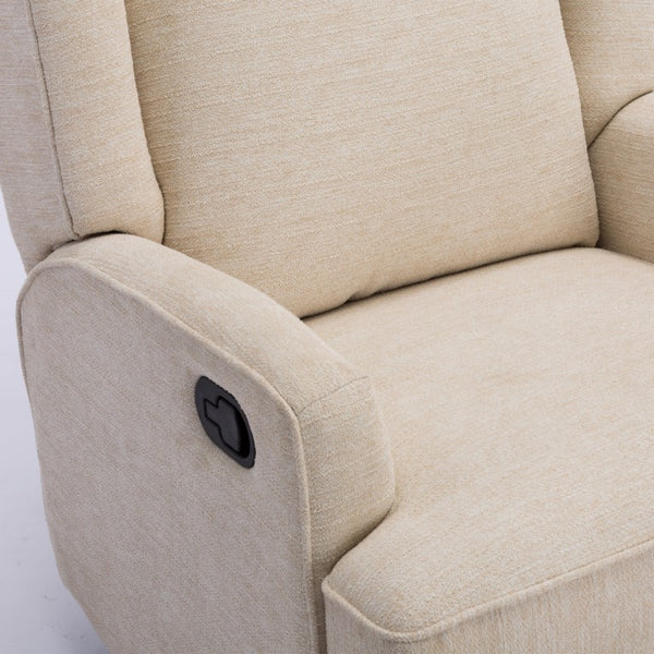 Comfort Pointe Serelda Beige Wingback Swivel Glider Recliner Beige