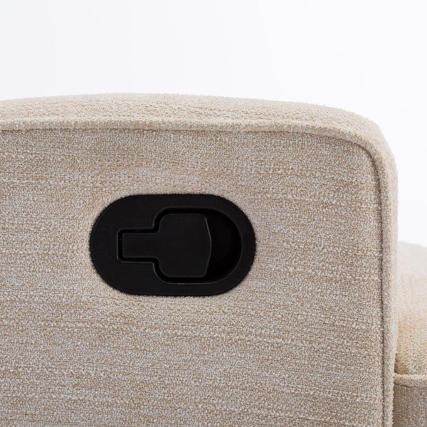 Comfort Pointe Serelda Beige Wingback Swivel Glider Recliner Beige