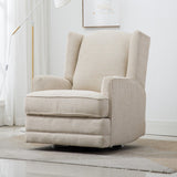 Comfort Pointe Serelda Beige Wingback Swivel Glider Recliner Beige