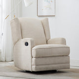 Comfort Pointe Serelda Beige Wingback Swivel Glider Recliner Beige