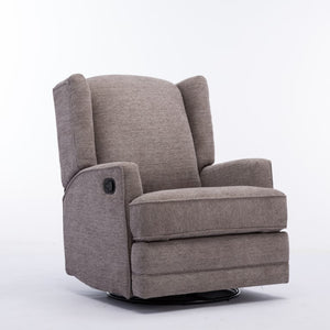 Comfort Pointe Serelda Smoke Wingback Swivel Glider Recliner Smoke