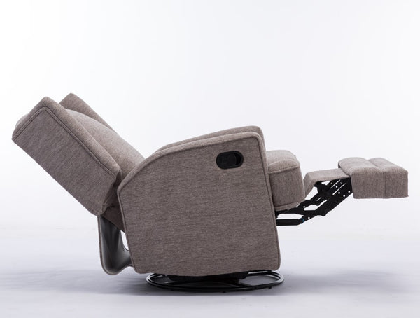 Comfort Pointe Serelda Smoke Wingback Swivel Glider Recliner Smoke