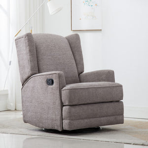 Comfort Pointe Serelda Smoke Wingback Swivel Glider Recliner Smoke
