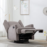 Comfort Pointe Serelda Smoke Wingback Swivel Glider Recliner Smoke