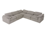 VIG Furniture Divani Casa Corinth - Modern Gray Fabric Sectional Sofa with 3 Power Recliners VGKM-KM.920-GRY