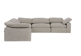 VIG Furniture Divani Casa Corinth - Modern Gray Fabric Sectional Sofa with 3 Power Recliners VGKM-KM.920-GRY