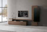 VIG Furniture Modrest Bashia -  Contemporary Walnut + Black Entertainment Center VGWCKS001A-WAL