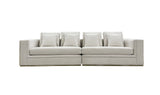 VIG Furniture Divani Casa Mobray - Glam Light Grey Velvet + Gold Sofa VGUIMY524-GRY